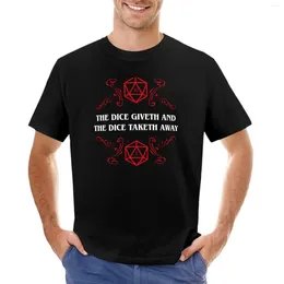 Men's Tank Tops The Dice Giveth And Taketh Away - Narrator T-Shirt Edition Anime Cute Clothes Vintage Mens Graphic T-shirts