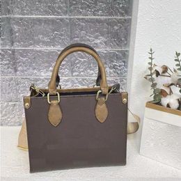 LOUlS Designer Bag Tote Bag for Women Shoulder Bag Womens Purses and Handbags Full Embossing With a Small Coin Bag Brown26*21*12CM Psudf