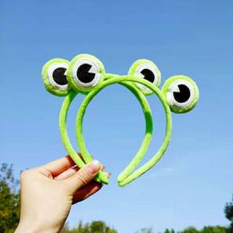 2pcs/lot Super Cute Fleece Frog Headband for Women Girls Face Washing Makeup Dress Up Head Wears Lovely Frog Holiday Headpiece