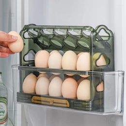 Storage Bottles Household Egg Box Kitchen Rack Home Accessories Food Plastic Container Tray Fridge Organiser