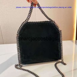 stella mccartney bag tote falabella bag woman mini metallic sliver black tiny shopping women Handbag leather crossbody Bag simplicity