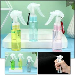 Storage Bottles 60ML Transparent Plastic Spray Bottle Trigger With Carabiner Hook Travel Portable Container Makeup Moisturizing Atomizer