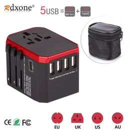 Chargers Rdxone Travel Adapter International Universal Power Adapter Allinone with Usb Type C Worldwide Wall Charger for Uk/eu/us/asia