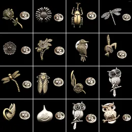 Brooches Fashion Cute Animal Plant For Men Suit Dress Decoration Collar Pins Hat Shirt Lapel Bag Accessories Gifts