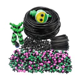 Decorations DIY Drip Irrigation System Automatic Watering Irrigation System Kit Watering Timer Garden Hose Adjustable dripper