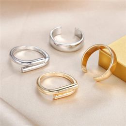 Cluster Rings Korean Version Of The Ring Combination Simple Cold Wind Net Red Index Finger Tide Opening Adjustable Set