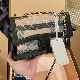 Ladies Medieval Transparent Jelly Bag Designer Brand Fashion Messenger Classic Quality Wallet Net Red Diagonal Retro Crossbody Bags