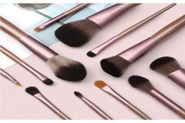 Makeup brushes set professional 12 pcslot Makeup Brushes Set Eye Shadow Blending Eyeliner Eyelash Eyebrow Brush For Makeup Tool9367428