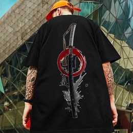 Mens TShirt 3d Bushido Print Short Sleeve For Men Retro Street Trend Man Clothes Oversized Loose Tees HipHop Tops 240428