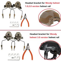 Earphones SORDIN Tactical Headset Bracket for Team Wendy Helmet Rail for MSA SORDIN Headset Electronic Earmuffs Airsoft Shooting Headset