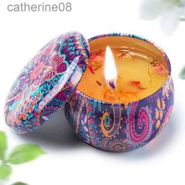 Candles A Popular Romantic Candle Jar A Home Ornament A Candy Biscuit Box A Tin Box A Storage Box For Candles(Only tin can d240429