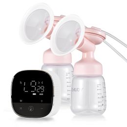 Enhancer YOUHA A1 Double Electric Breast Pump for Breastfeeding Hands Free Breast Pump Comfort Milk Collector with 10pcs Milk Storage Bag