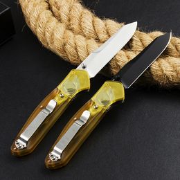 High Quality Butterfly 940 Pocket Folding Knife D2 Black/Satin Tanto Blade Black PEI Plastic Handle With Nylon Bag & Retail Box