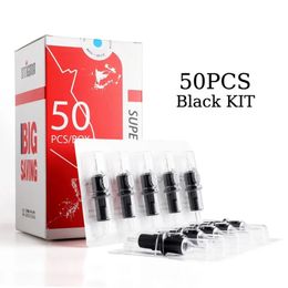 STIGMA Black 50PCS Tattoo Cartridge Needles Mixed Kit 0.30MM/0.35MM Revolution Disposable Permanent Makeup For Tattoo Machines 240422