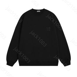 ISLAND Mens sweatshirts Fashion style couple Sweatshirt STONE Badge Embroidered Round Logo Long Sleeve loose Cotton Casual Hip Hop Streetwear pullover Coat 42910