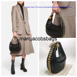 Stella Mccartney Zipped Bag Frayme Small Best-quality Medium Leather Lady Hobo Bags With Handbag Luxury Designer Black Gold Medall Purse