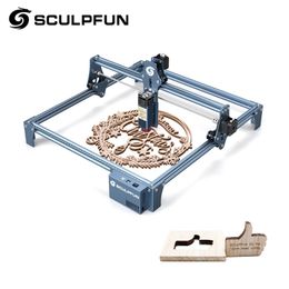 SCULPFUN S9 90W Effect Laser Engraving Machine Ultra-thin Laser Beam Shaping Technology Acrylic Engraver Cut Machine 410x420mm 240423