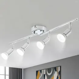 Ceiling Lights LED Spotlights Rotatable GU10 4 Flame Light Wall Spot Lamp For Kitchen Living Room Bedroom