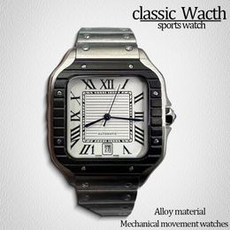 AAA Mens Luxury Gold Watch Designer Relógios Luxurys Relógios Relógios Black Relógio Black 40mm Aço inoxidável