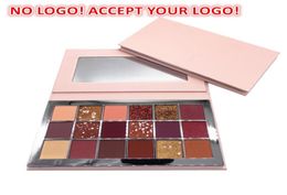 NO Brand18 Colour Glitter Eyeshadow Palette Matte Shimmer Smokey Eye Shadow Makeup Kit accept your logo2857589