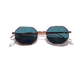 Ladies Retro Classic Small polygon Sunglasses Pink shades for Men women Luxury Vintage Round Green Mirrors Sun Glasses UV4001735851