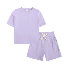 Clothing Sets Mother Kids 3-11 Year Old Summer Sweatshirt T-shirt Five Pants Cotton Fashion Casual Boys Baby And Girls Clothes