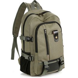 Manufacturer Direct Sales Canvas Bag Retro Casual Men's Bag Men's Backpack Computer Anti-theft Backpack Student Casual School Bag