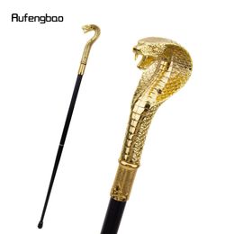 Golden Luxury Snake Handle Fashion Walking Stick for Party Decorative Walking Cane Elegant Crosier Knob Walking Stick 93cm 240416