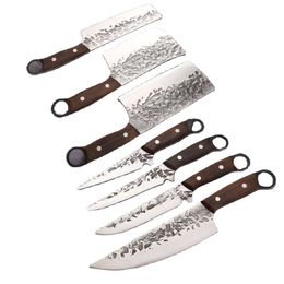 New Full Sets Slaughter Knife Hammer Pattern Forged Boning Knife With Stainless Steel Sharp Boning Knife