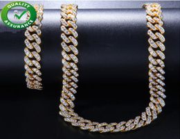 Iced out chains designer necklace mens bracelets hip hop Jewellery luxury gold style charms bling diamond cuban link fashion for love8566566