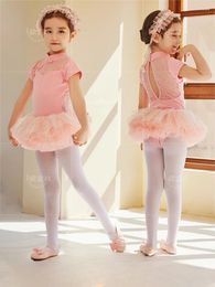 Stage Wear Children's Dancing Clothes Girls Short Sleeve Practice Chinese Classic Dance Shapewear Women Ballet