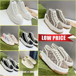Designer Tennis 1977 Sneakers Luxury Shoes Beige pink Washed Jacquard Denim Shoe Ace Rubber Sole Embroidered Vintage Casual Sneakers low price 35-45