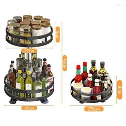 Storage Bags Spice Steel Rotatable Accessories Seasonings Carbon Jar Kitchen Spices Non-skid For Rack Tray 360°
