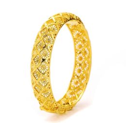 Bangle Fashion Dubai Bracelets Jewellery Gold Colour Ethiopian Bangles For Women Africa Arab Items Whole Wedding Gift3629871