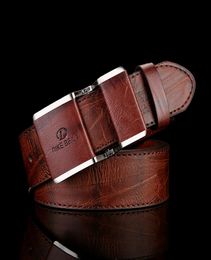 New men039s belt korean fashion smooth buckle business casual belt fashion young men039s trouser designer luxury brand belts3692832