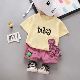Clothing Sets Summer Three-dimensional Cartoon Fashion Two-piece Suit For 1-5 Years Old Baby.
