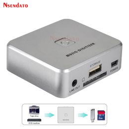 Карты EZCAP241 Audio Capture Card Recorder Analy Music Digitizer 3,5 мм 2 RCA в LP DVD -игрок для SD -карты USB Flash Disk mp3