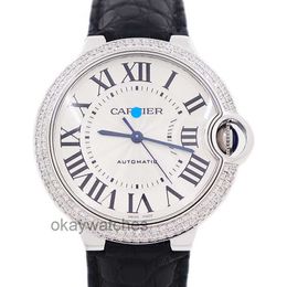 Unisex Dials Automatic Working Watches Carter Womens Watch Blue Balloon with Diamond Rear Mechanical W69017Z4