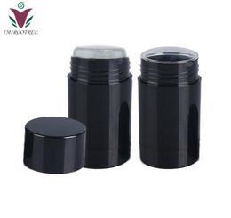 8pcs empty deodorant stick container cream packaging tube 75ml bottom filled matte black plastic up gel bottle9460907