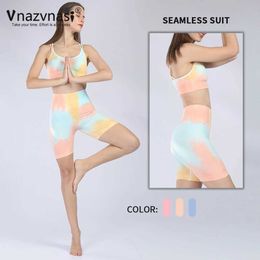 Women's Tracksuits Vnazvnasi 2 Pcs Seamless Sports Push Up Tights Sets for Fitness Suit for Women Workout Clothes Sportswear for Gym Outfit Y240426