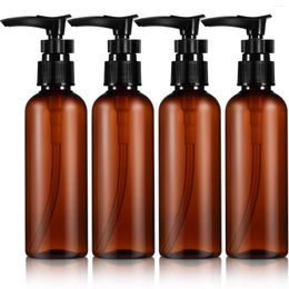 Storage Bottles 4 Pcs Hand Soap Dispenser Emulsion Bottle With Pump Travel For Toiletries Pure Dew Shampoo Conditioner Containers