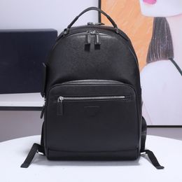 10A Mirror Quality 2VZ032 Saffiano leather backpack cowhide Backpack Designer Backpack Genuine Leather Back Pack Luxuries Shoulder Bag Luxury backpacks PRD 1:1