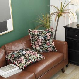 Pillow Decorative Throw Pillows Case Fashionable Tassel Polyester Sofa Couch Cover For Home Living Room Fundas De Cojin 45x45