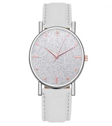 2020 Top Brand High Quality Rhinestones Womens Ladies Simple Watches Faux Leather Analog Quartz Wrist Watch Clock Saat Gift12474024