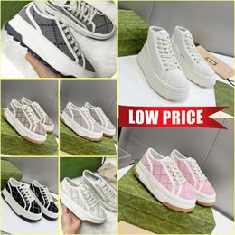 2024 Designer Tennis 1977 Sneakers Luxury Shoes Beige Blue Washed Jacquard Denim Shoe Ace Rubber Sole Embroidered Vintage Casual Sneakers size 35-45
