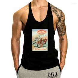 Men's Tank Tops JAWA Top Men S-XXXL VINTAGE POSTER MOTORCYCLE CZECH MOTORRAD(1)