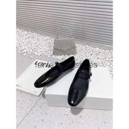 The Row flats TR leather Ballet Avas ballet Flat Rows Shoes Designer Fashion leisure Ava Ballet Shoes Sheepskin Canal Retro High quality Soft Ballet Shoes Size 3540 00