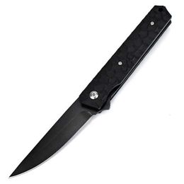 Hk168 EDC Pocket Knife Super Sharp Self-Defense Folding Knife D2 With G10 Handle Outdoor Camping Fishing Hiking Fruit Knives