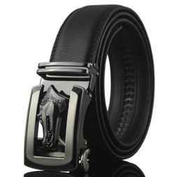 New High luxury designers Men039s crocodile automatic buckle black belt Designer Belts of men jeans belt1318917