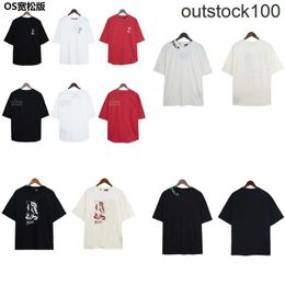 High end designer clothes for Paa Angles High version guillotine bear letter printing men women loose short sleeve of limited new fashion Tshirt With 1:1 original tags